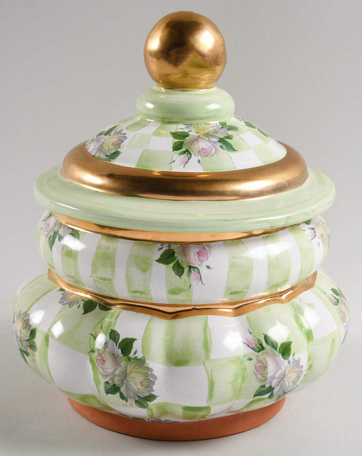 Sweet Pea Cookie Jar & Lid by MacKenzie-Childs-1