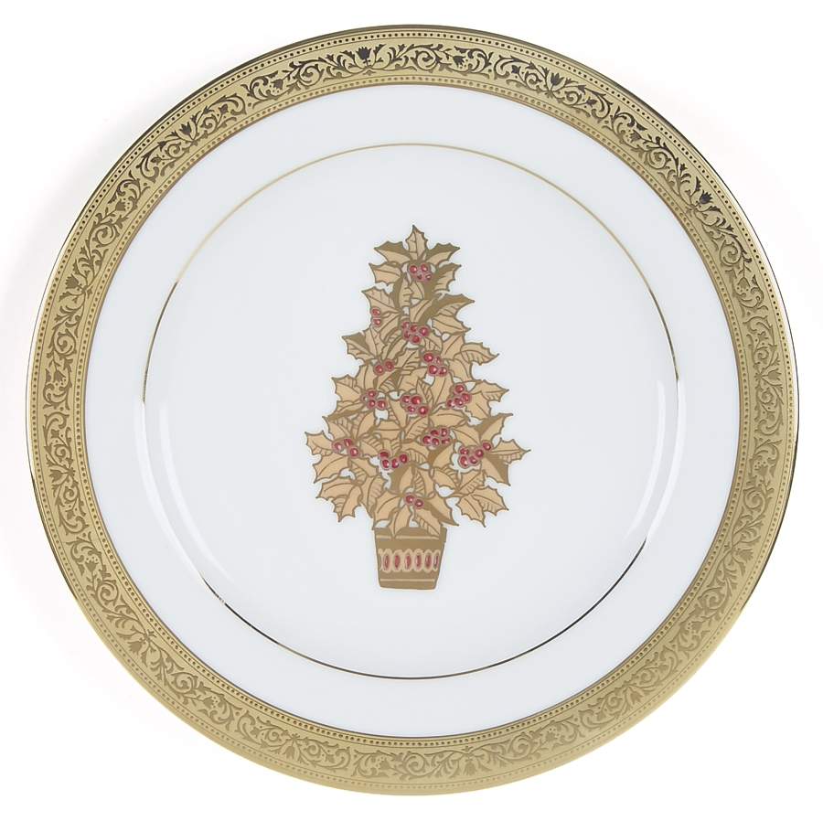 Victorian Gold Holiday Salad Plate by Muirfield-1