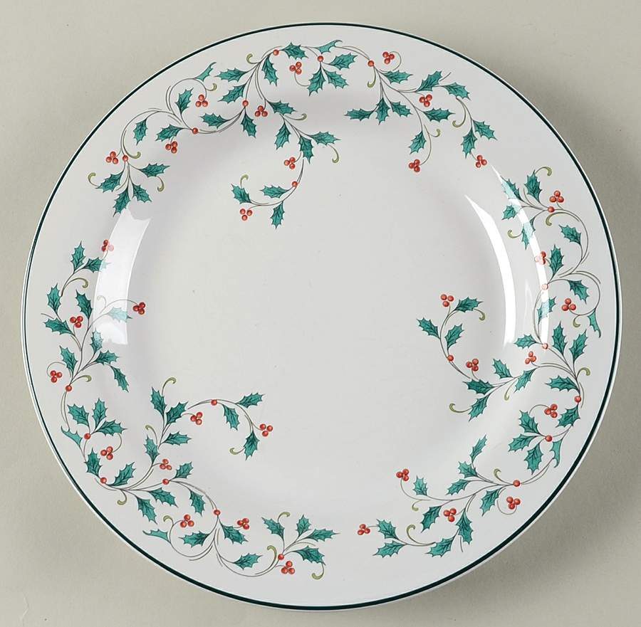 Holly Lace Salad Plate by Ming Pao-1