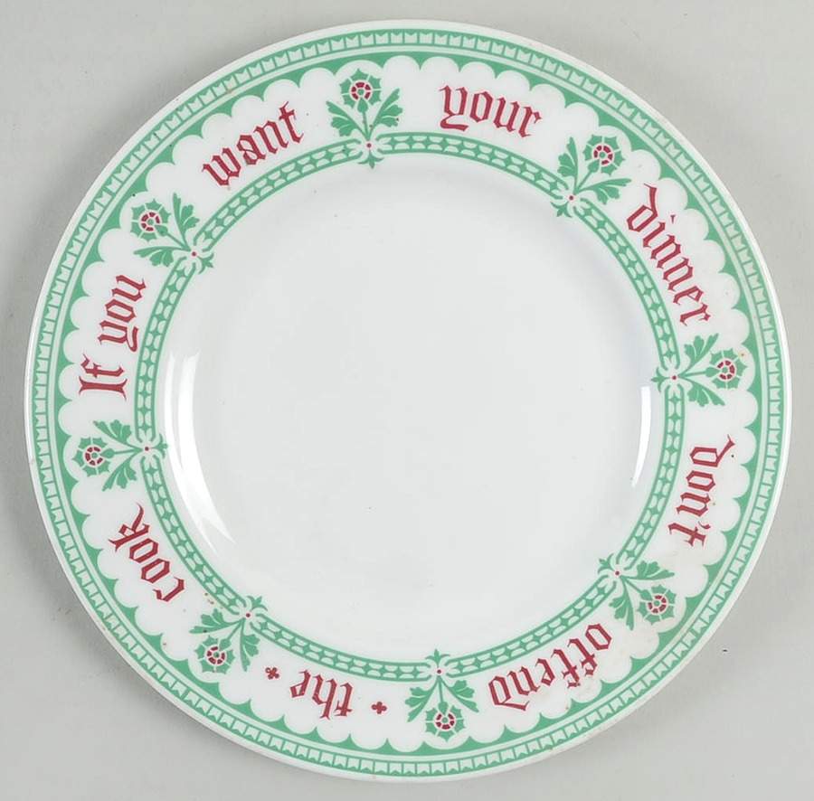 Pugin's Proverbs Salad Plate by Minton-1