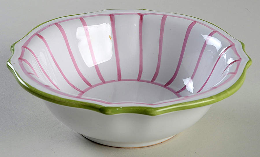 Pinstripes Soup/Cereal Bowl by Mariposa-1