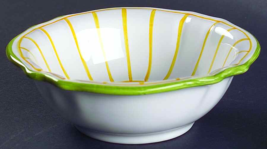 Pinstripes Soup/Cereal Bowl by Mariposa-1