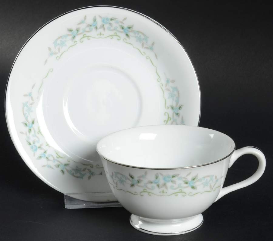 Colton Footed Cup & Saucer Set by M Japan-1