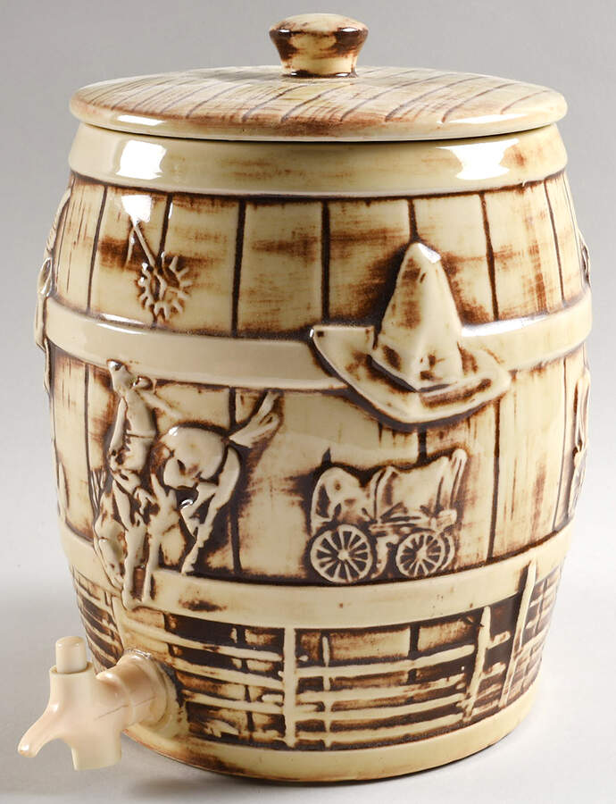 El Rancho China Beverage Server & Lid by Nelson McCoy-1