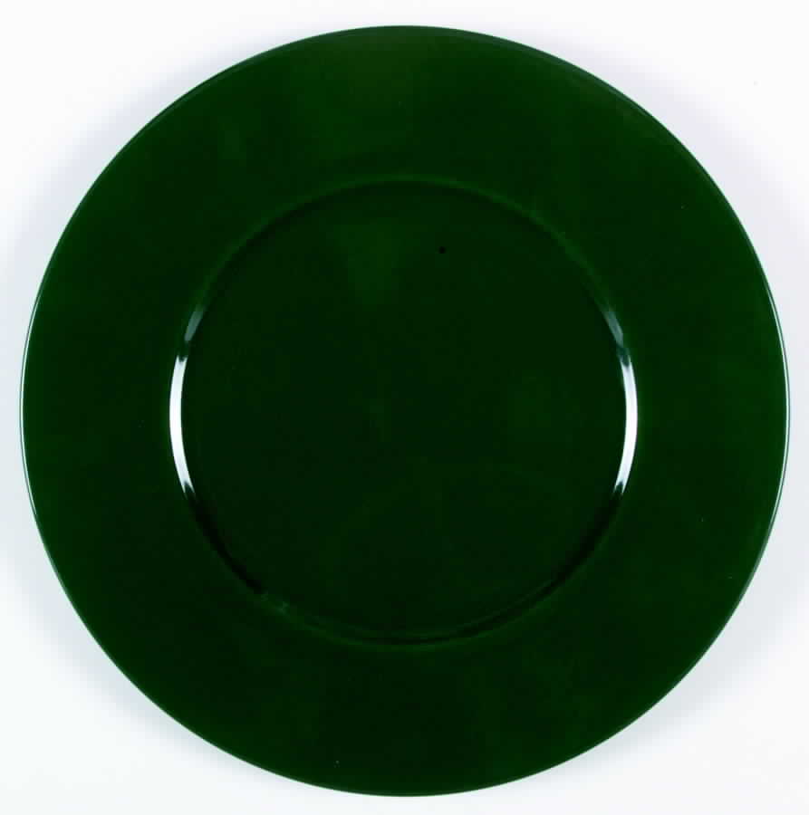 Color Spectrum Hunter Green Service Plate (Charger) by Mikasa-1