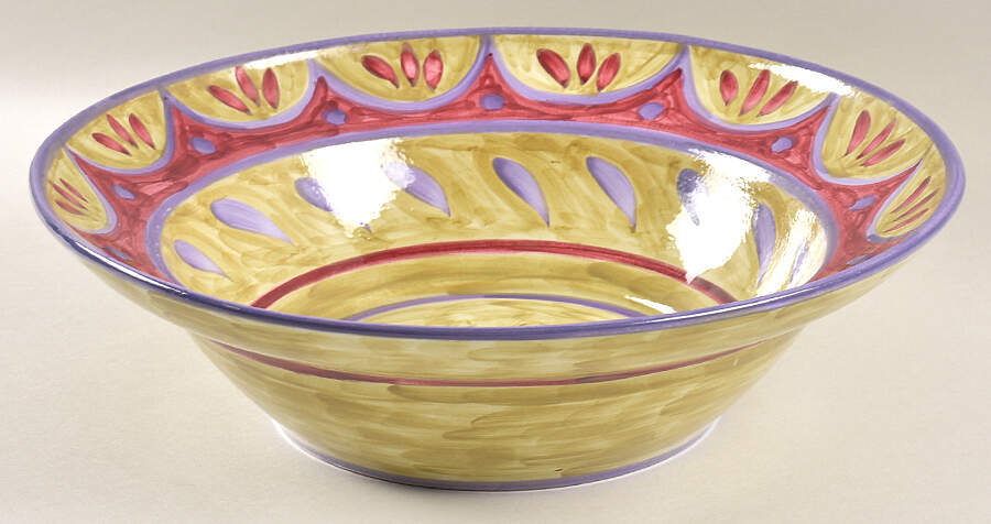 Tuscany Amethyst 13" Pasta Serving Bowl by Mesa Intl-1