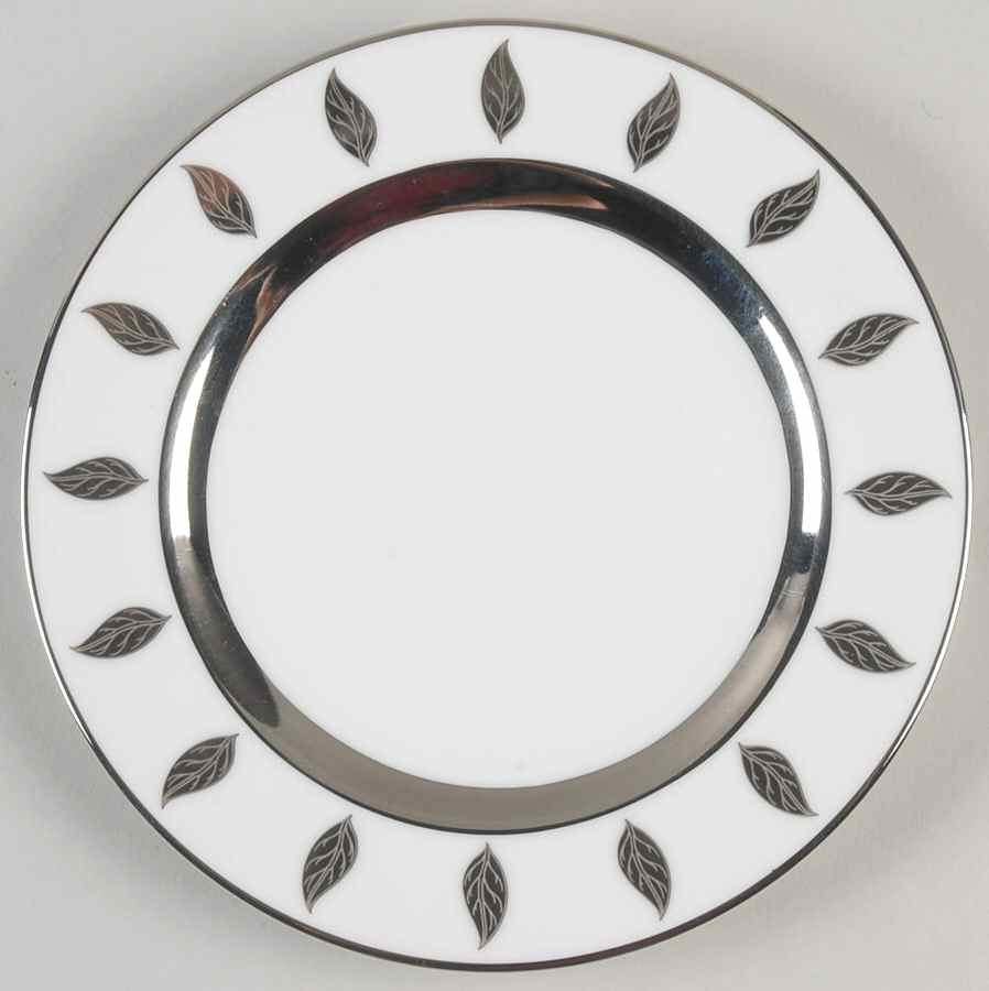 Silvering Leaves Bread & Butter Plate by Marc Blackwell-1