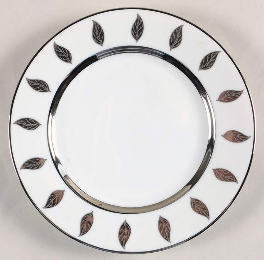 Silvering Leaves Luncheon/Salad Plate by Marc Blackwell-1