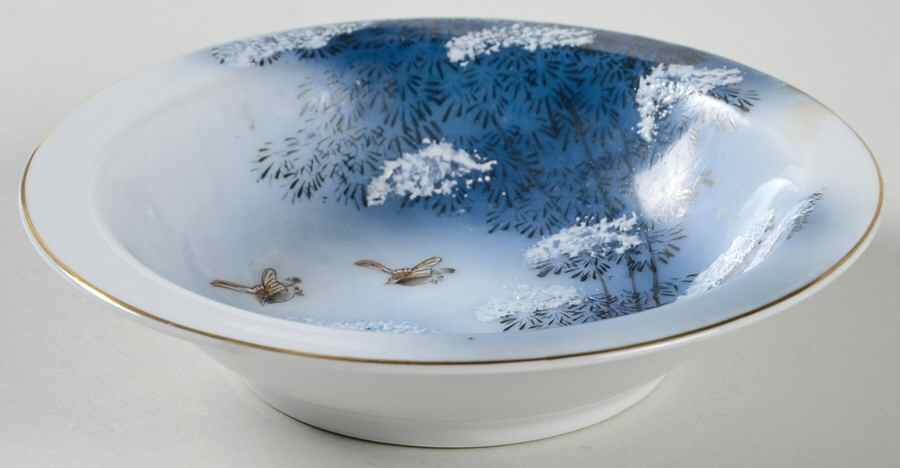 MEJ15 Rim Fruit/Dessert (Sauce) Bowl by Meijyo (Japan)-1