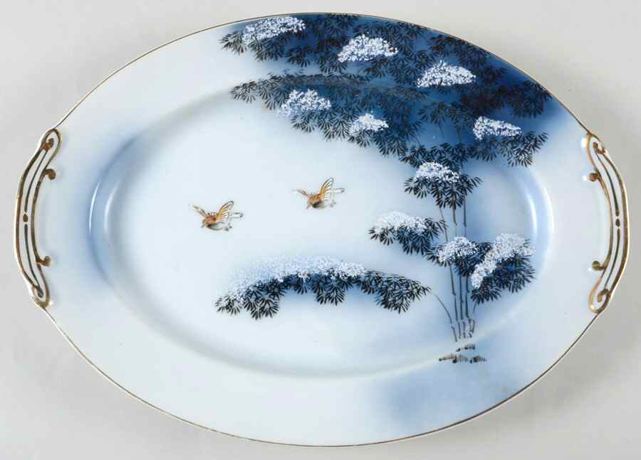 MEJ15 12" Oval Serving Platter by Meijyo (Japan)-1