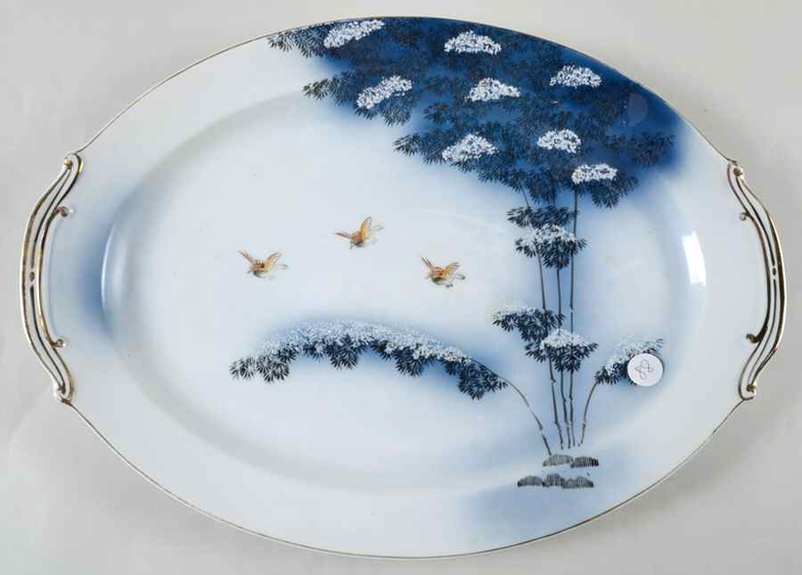 MEJ15 16" Oval Serving Platter by Meijyo (Japan)-1
