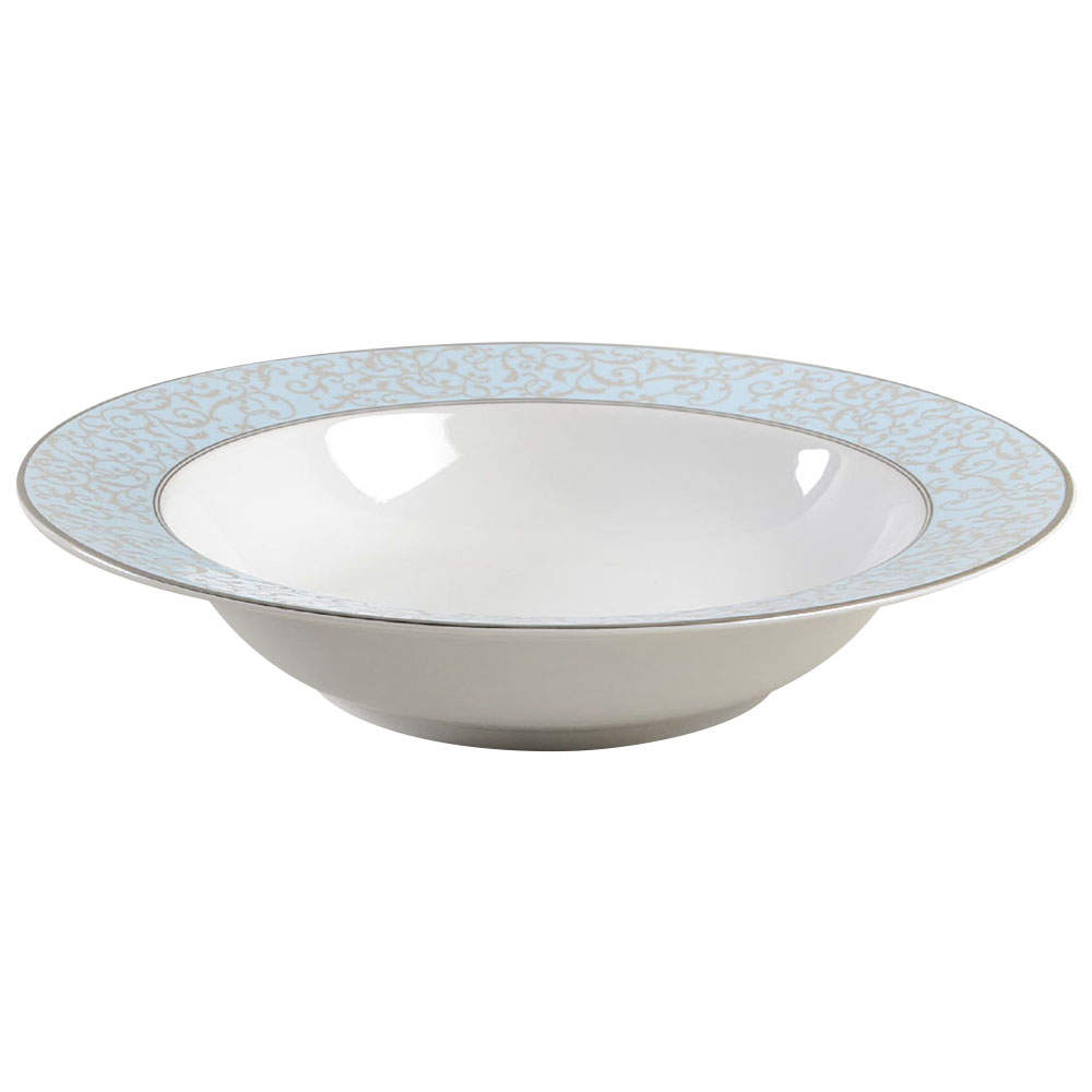 Parchment Blue 10" Round Vegetable Bowl by Mikasa-1
