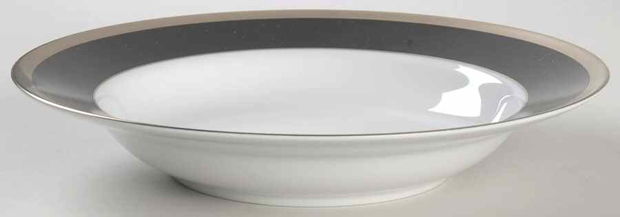 Tuxedo Black Large Rim Soup Bowl by Marc Blackwell-1