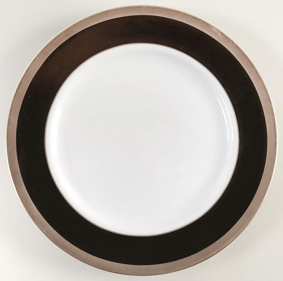 Tuxedo Black Luncheon/Salad Plate by Marc Blackwell-1