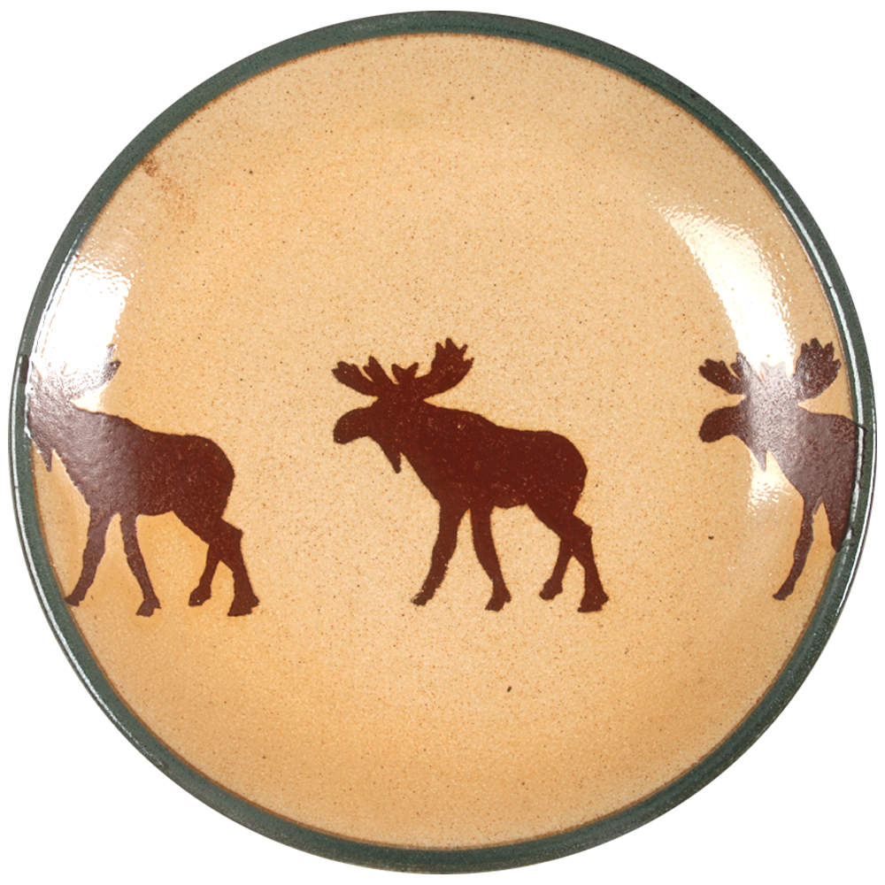 Moose Luncheon Plate by Monroe Salt Works-1