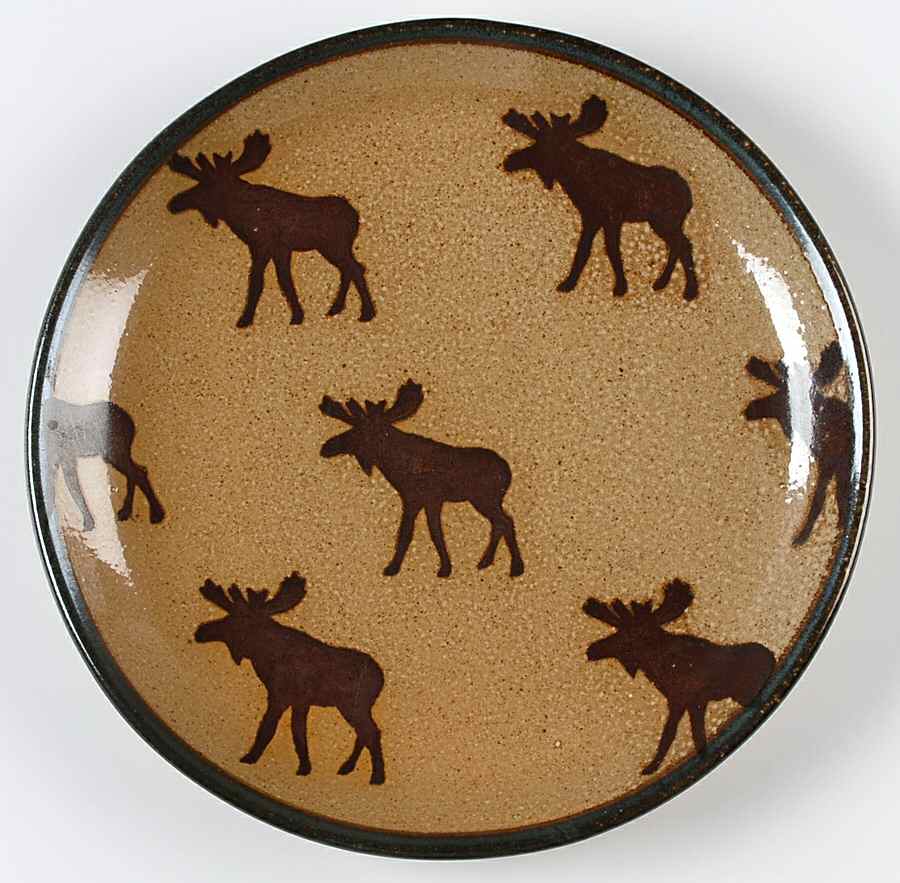 Moose Dinner Plate by Monroe Salt Works-1