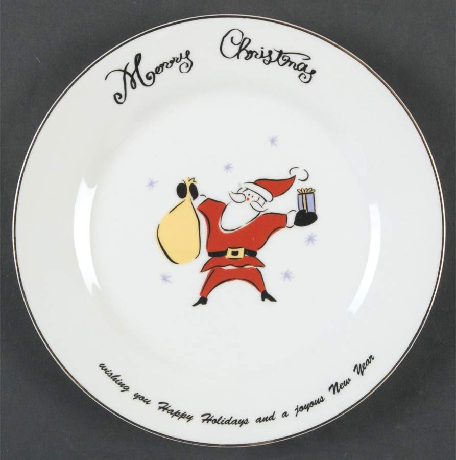 Merry Christmas Salad Plate by Merry Brite (China)-1