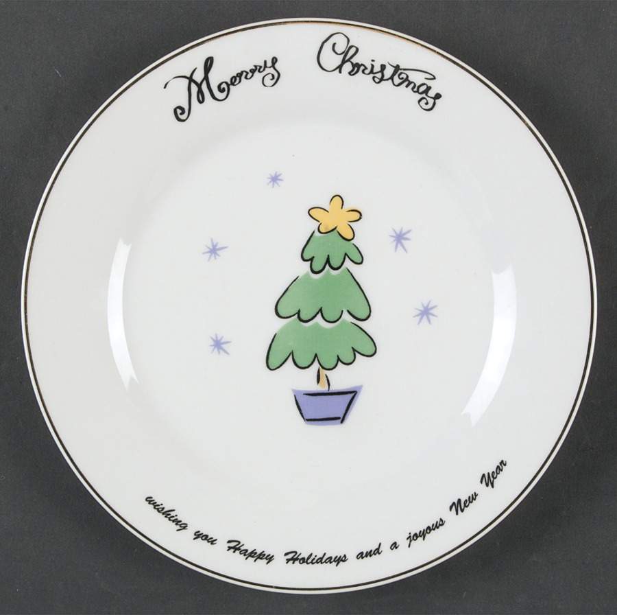 Merry Christmas Salad Plate by Merry Brite (China)-1
