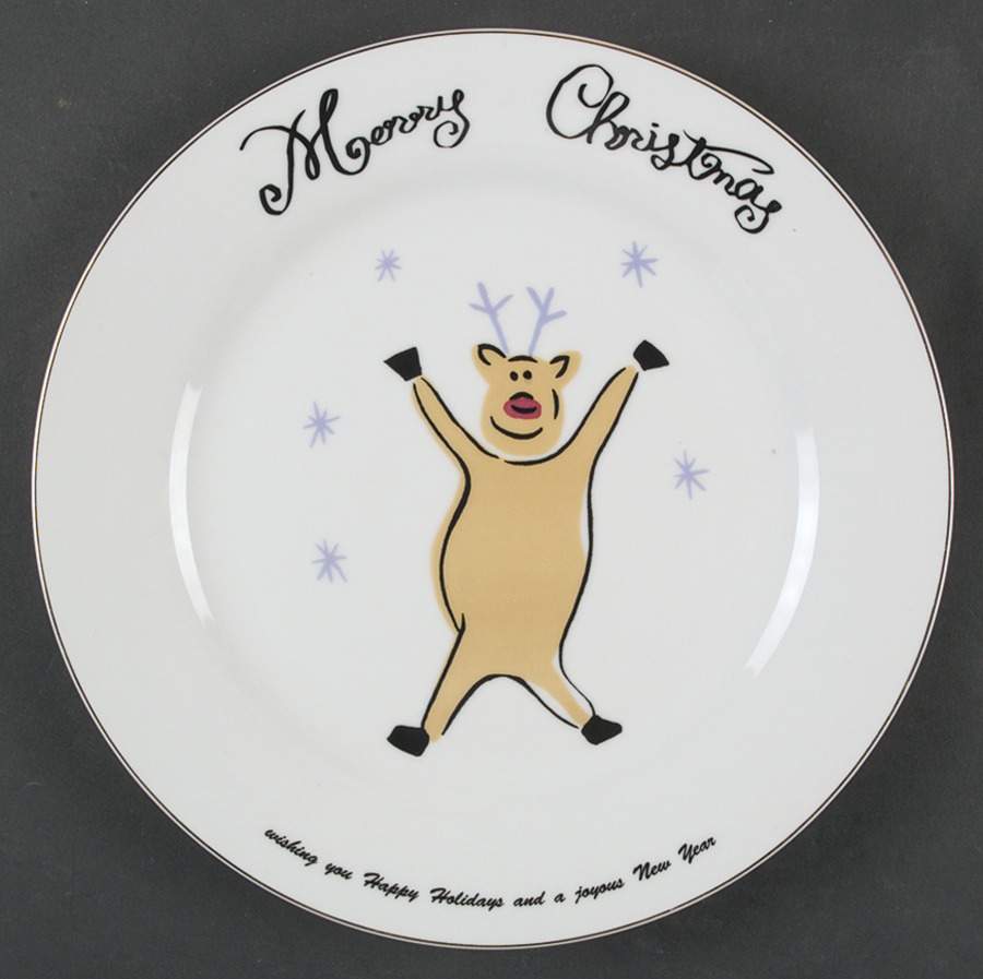 Merry Christmas Dinner Plate by Merry Brite (China)-1