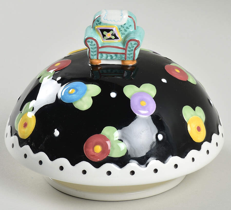 Love, Home, Family, Friends Lid for Medium Canister by Mary Engelbreit-1