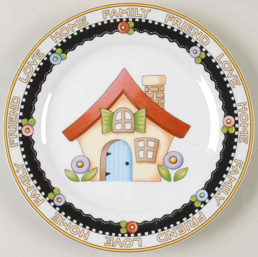 Love, Home, Family, Friends Salad Plate by Mary Engelbreit-1