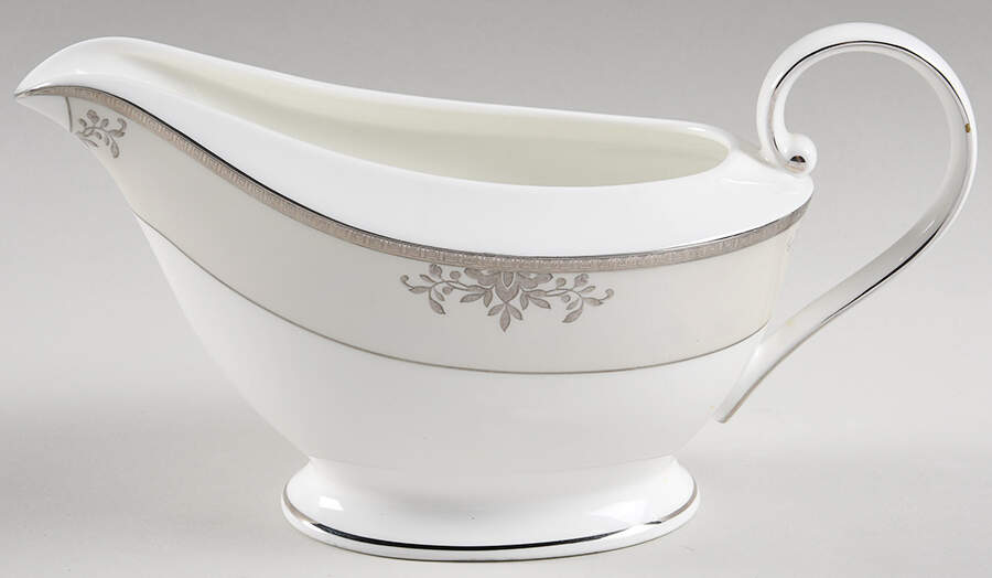 Floral Elegance Platinum Gravy Boat by Mikasa-1