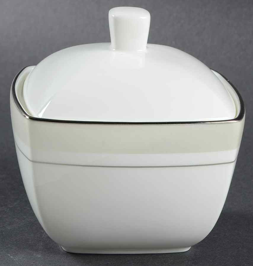 Platinum Matrix Sugar Bowl & Lid by Mikasa-1
