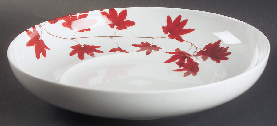 Pure Red 11" Pasta Serving Bowl by Mikasa-1