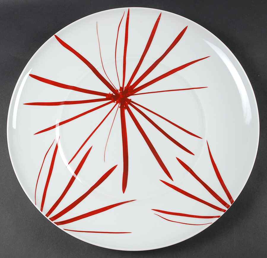 Pure Red 15" Chop Plate (Round Platter) by Mikasa-1