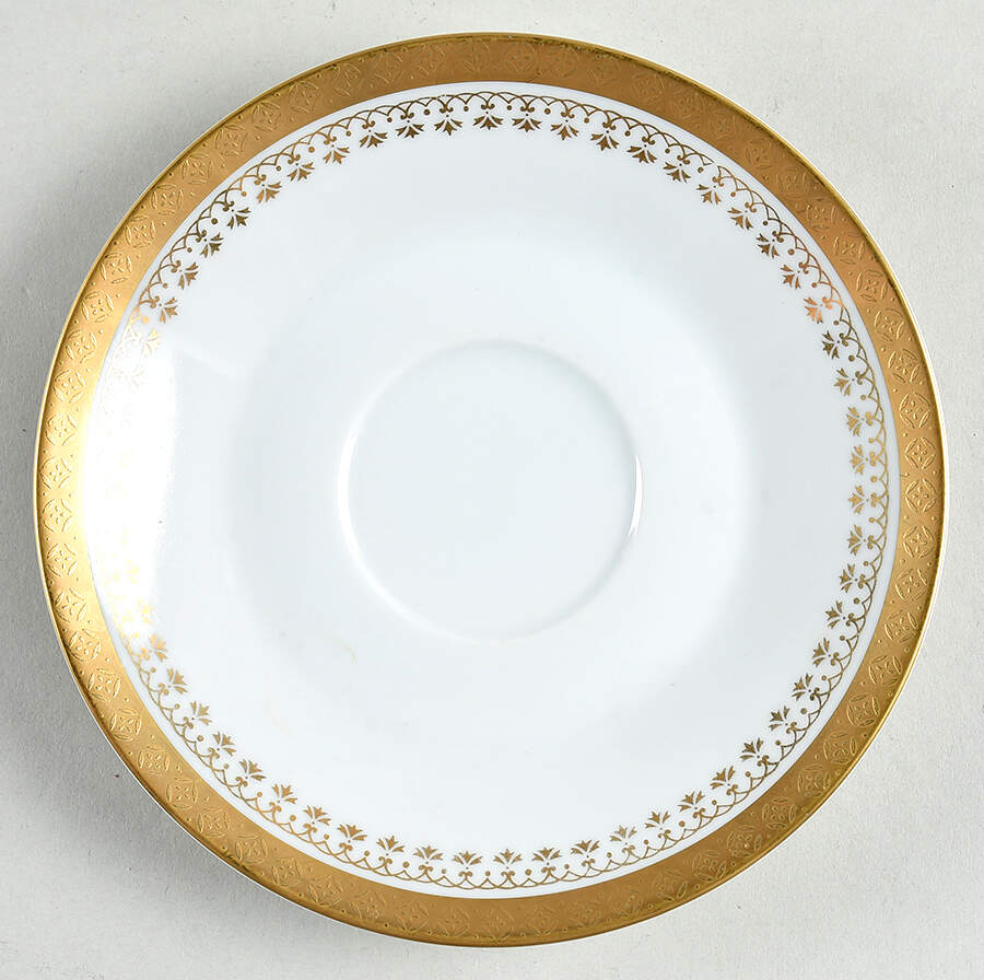 Gold Lace Saucer by Mimosa-1