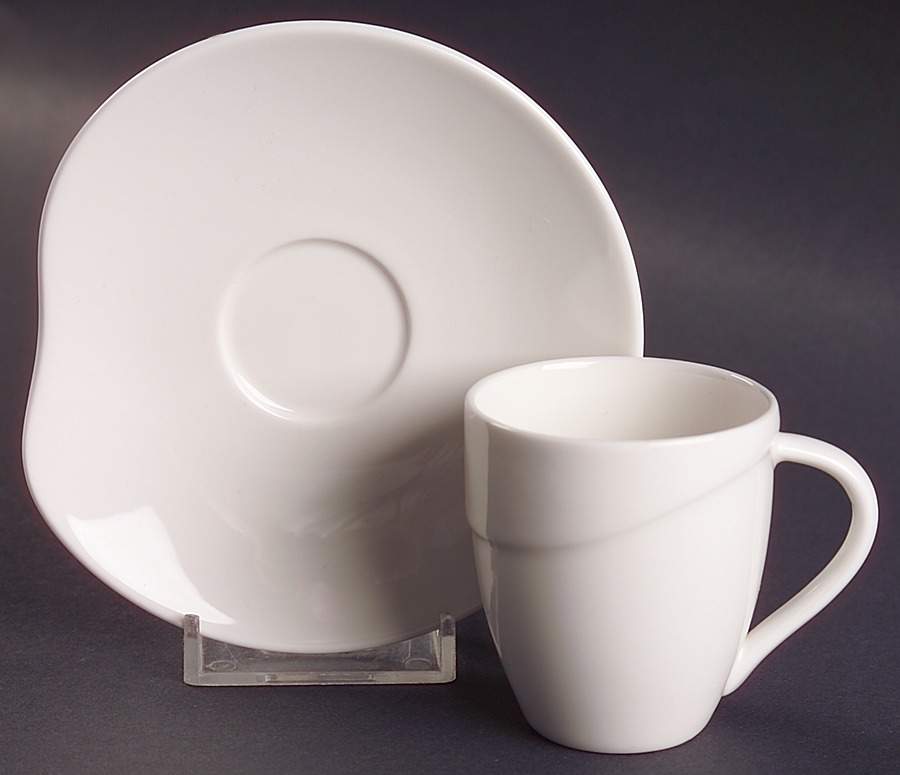 Global Cuisine White Mocha Cup & Saucer Set by Mikasa-1