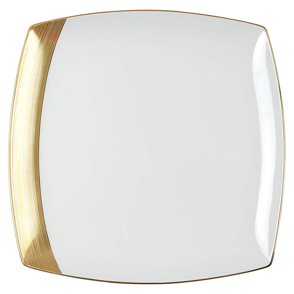 Ridge Square Gold 12" Square Serving Platter by Mikasa-1