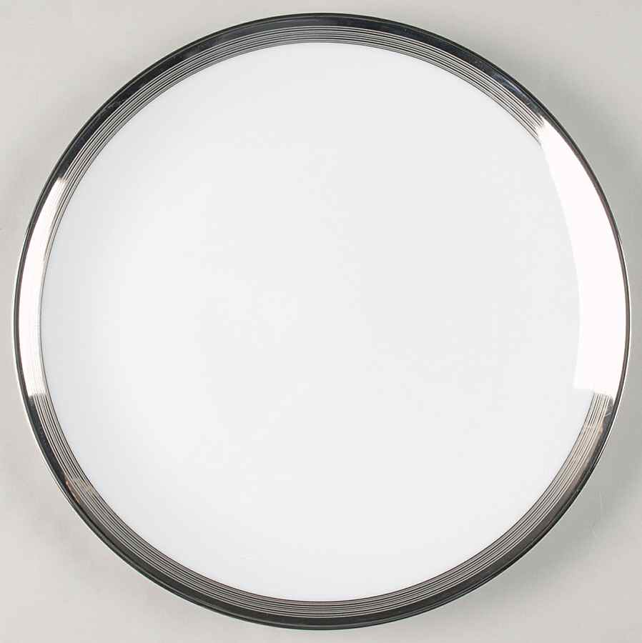 Ridge Platinum Dinner Plate by Mikasa-1