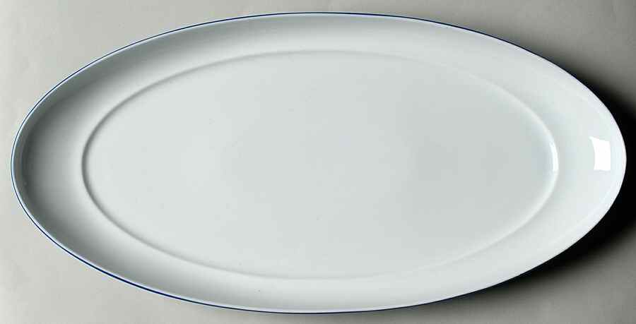 True Blue 13" Oval Serving Platter by Mikasa-1