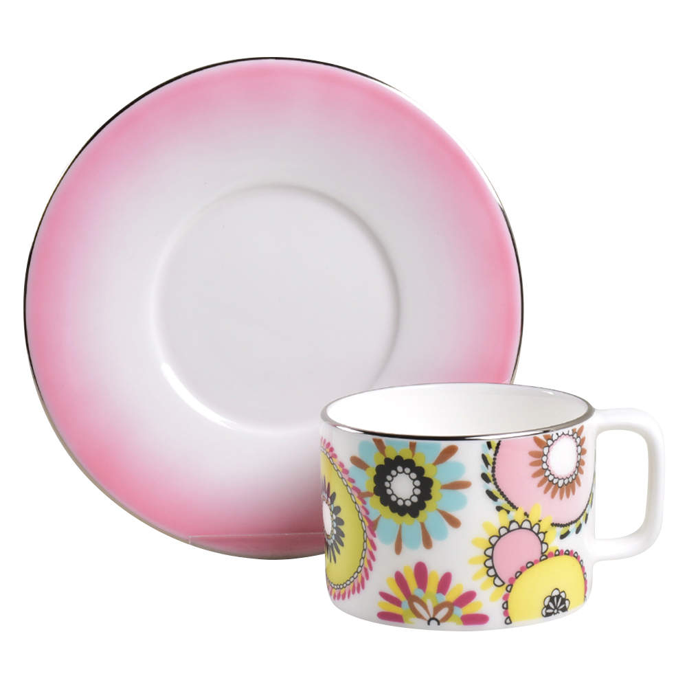 Margherita Flat Cup & Saucer Set by Missoni Home-1