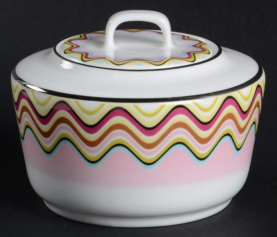 Margherita Sugar Bowl & Lid by Missoni Home-1