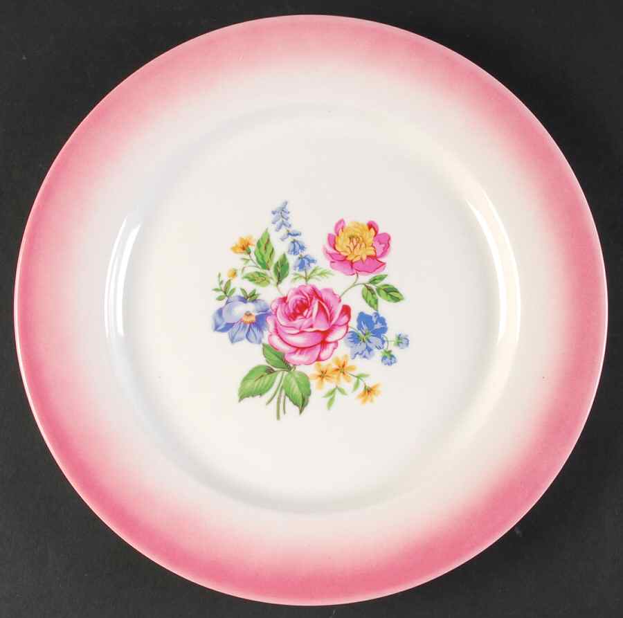 Heirloom Rose Pink Dinner Plate by Mainstays-1