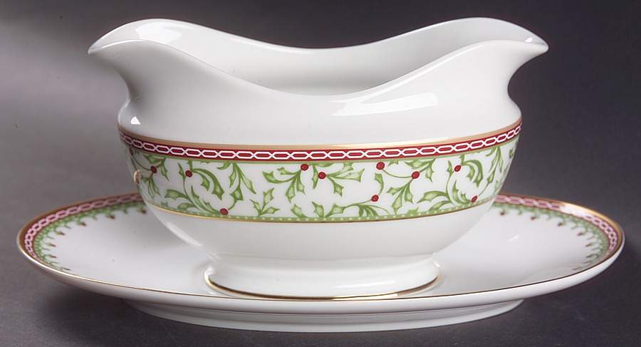 Holiday Traditions Gravy Boat & Underplate by Mikasa-1