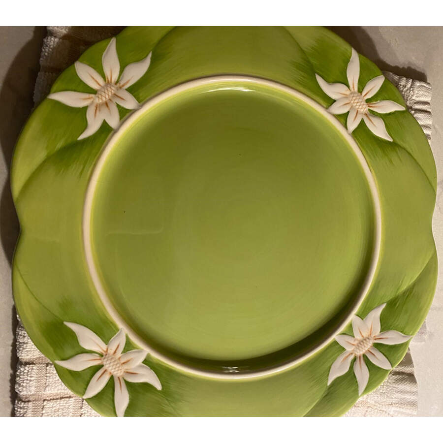 Lotus Enlightenment Dinner Plate by Manual Woodworkers-1