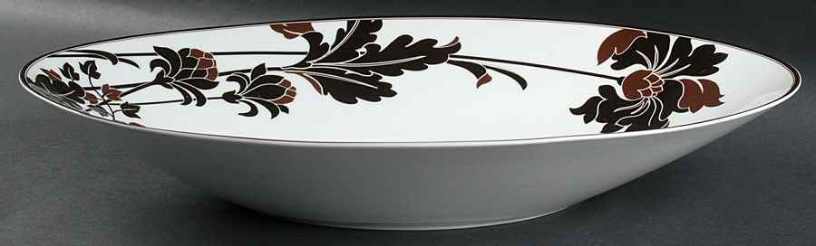 Cocoa Blossom 19" Oval Serving Bowl by Mikasa-1