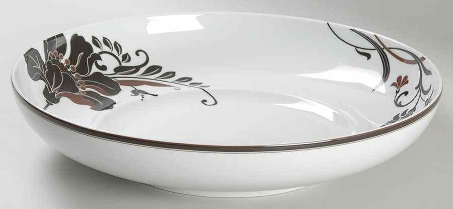Cocoa Blossom 11" Pasta Serving Bowl by Mikasa-1