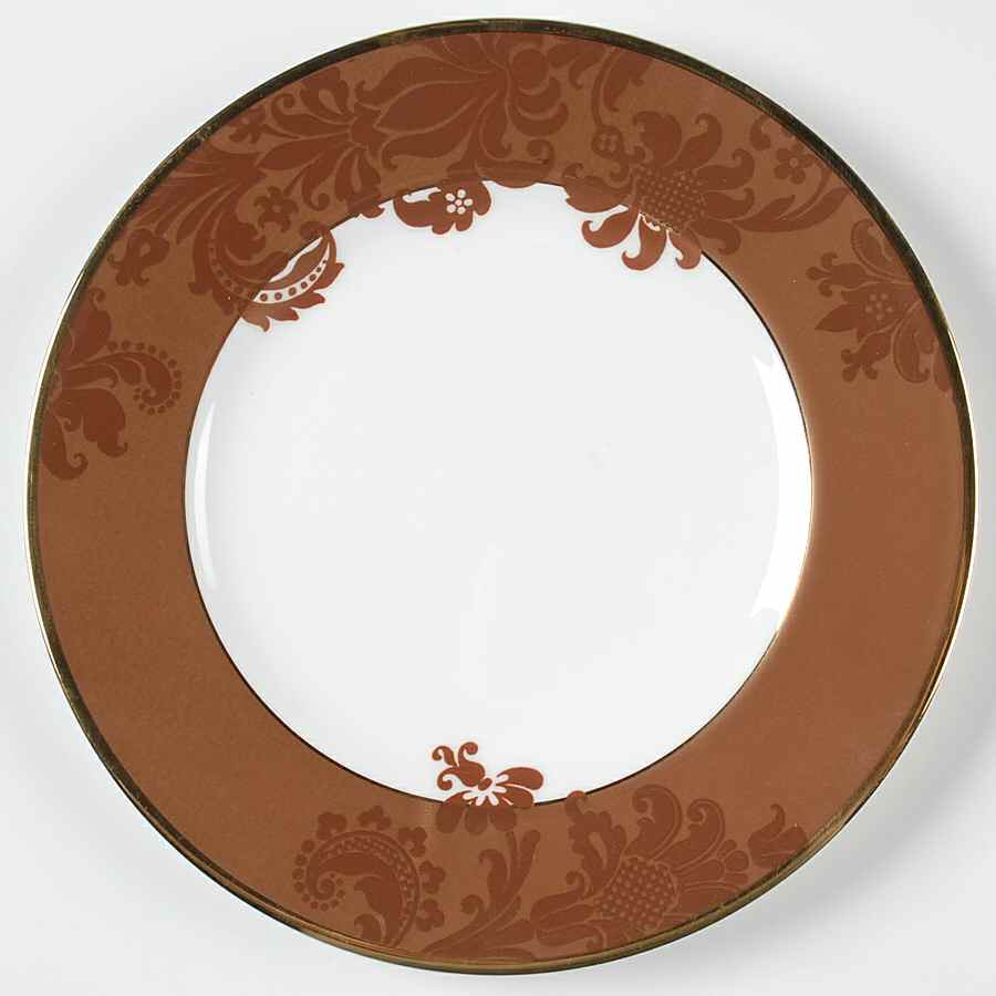 Damask Copper Salad Plate by Mikasa-1