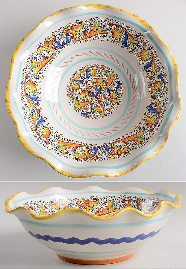 MC61 10" Scalloped Bowl by Meridiana Ceramiche-1