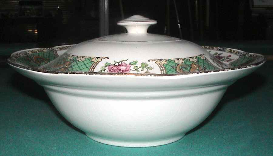 Lung Ching Round Covered Vegetable by Morley Fox & Company-1