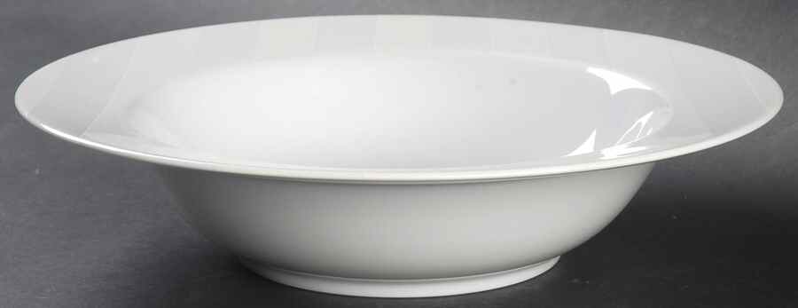 Awnings Stripe White 10" Round Vegetable Bowl by Marc Blackwell-1