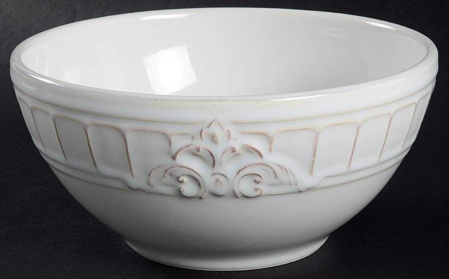 Venice White 7" Round Serving Bowl by Matceramica-1