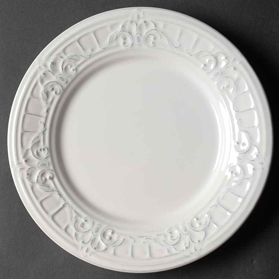 Venice White Salad/Dessert Plate by Matceramica-1