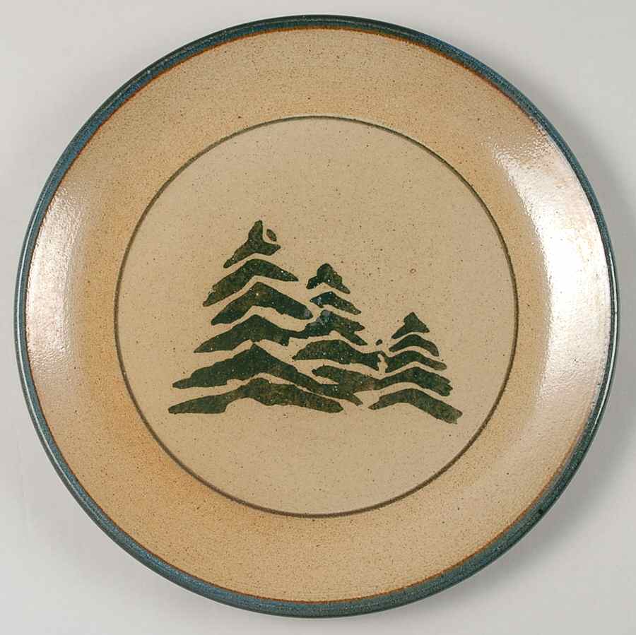 Pine Tree Dinner Plate by Monroe Salt Works-1