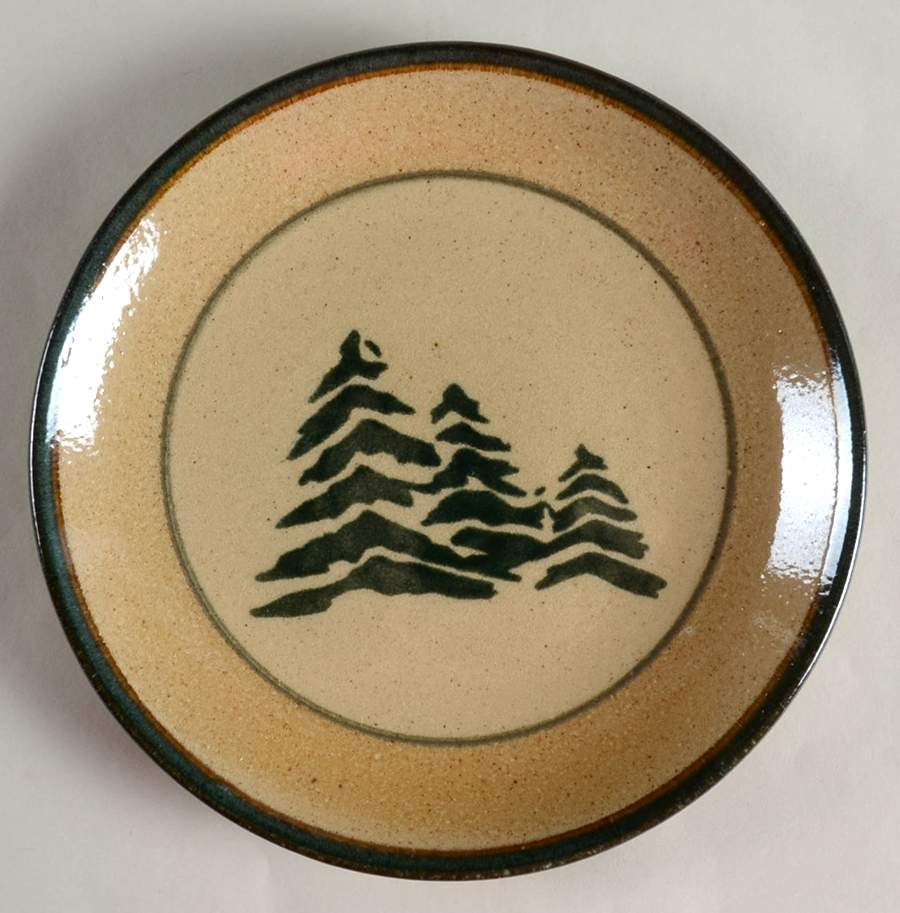 Pine Tree Luncheon Plate by Monroe Salt Works-1