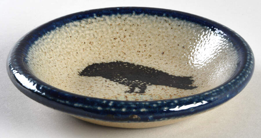 Crow Underplate for 4" Flower Pot by Monroe Salt Works-1